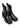 Back view of Studio Nicholson black leather ankle boots