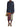 Multicoloured printed midi skirt styled with a navy shirt and bag — 2620108044058-976 at MINOX boutique, Oxford