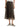 Brunello Cucinelli Crispy Silk Circle Skirt Cocoa-front detials
