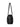 Side view of The Row Astra black leather bowling bag