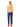 Back view of a model wearing Issey Miyake navy pleated trousers