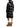 Black lacquered Moncler puffer coat, side view with a high collar — L20931A00168597Z8-999 at MINOX boutique, Oxford