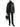 Toteme Grained Leather Jacket Black-with model