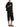The Row Alma Shoulder Raffia Bag Black-with model