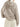 Beige zip-up hooded knit cardigan, back view showing the knit hood — MEA345606 at MINOX boutique, Oxford