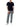Comme Des Garçons Play Double Heart T-Shirt Navy-with model