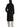 Back view of The Row Ciara black wool and cashmere coat