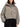 Close-up of the fabric and construction of Canada Goose grey hooded sweatshirt