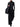 Close-up of the material texture on Studio Nicholson black belted wide-leg trousers