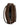 Top view of the Acne Studios Camero dark brown suede camera bag showing the zip opening