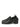 Close-up of the material texture on Studio Nicholson black leather slip-on shoes