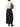 Model wearing Studio Nicholson black midi skirt