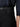 Detail view of Studio Nicholson black wide-leg trousers