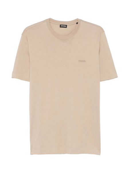 Zegna logo t-shirt Beige Zegna logo t-shirt Beige