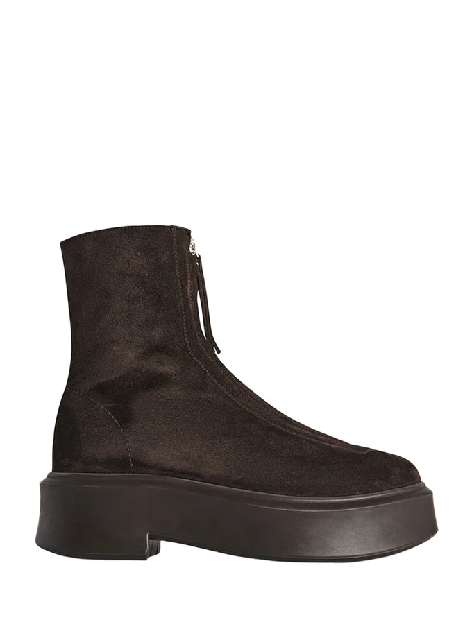 zipped boots Dark brown