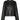 Front view of Max Mara black leather jacket