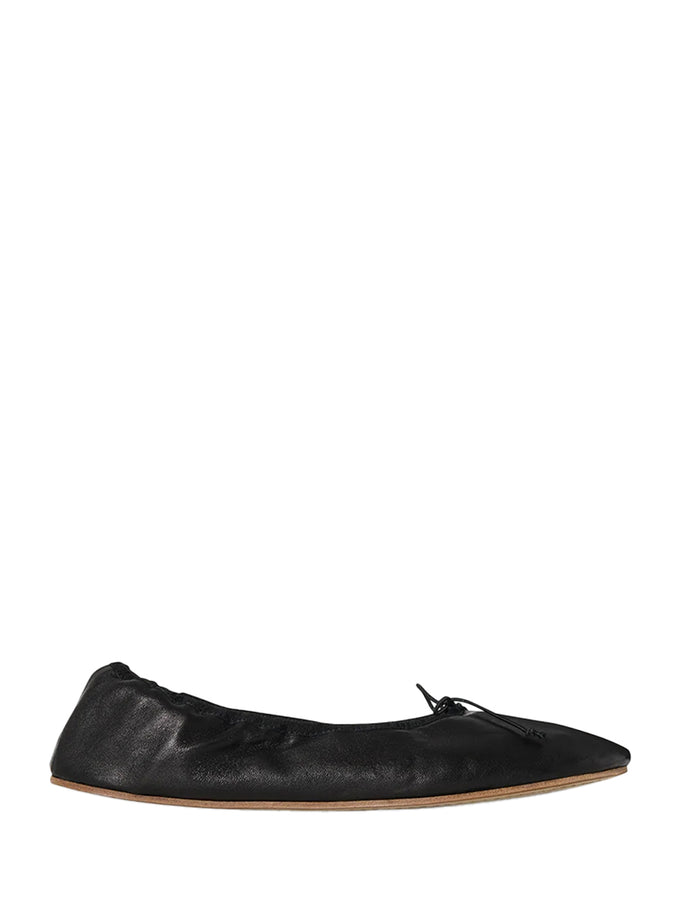 Round Ballet Flat Black