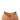 Toteme T-Lock Grained Leather Clutch Tan