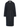 Front view of The Row Ciara black belted coat