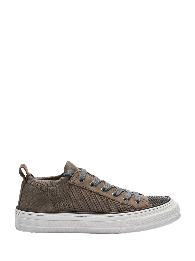 Cotton Knit Sneakers Cocoa