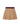 Moncler Women Cotton Gabardine Pleated Mini Skirt Beige