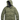 Front view of Canada Goose khaki green hooded quilted parka