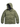 Front view of Canada Goose khaki green hooded quilted parka