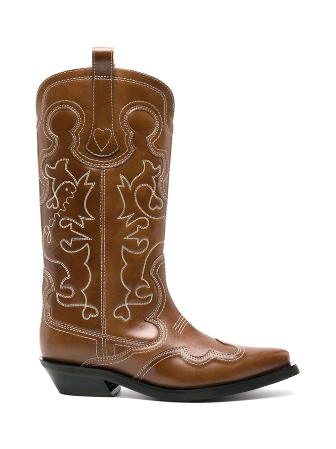 western boots Dark olive/Egret