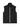 Black Burberry sleeveless quilted gilet displayed from the front against a plain background