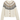 Ivory Barbour Fair Isle knit cardigan, flat front product shot — LKN1813-WH71 at MINOX boutique, Oxford