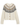 Ivory Barbour Fair Isle knit cardigan, flat front product shot — LKN1813-WH71 at MINOX boutique, Oxford