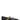 Side profile of a black Burberry leather mule with a gold-tone horsebit detail