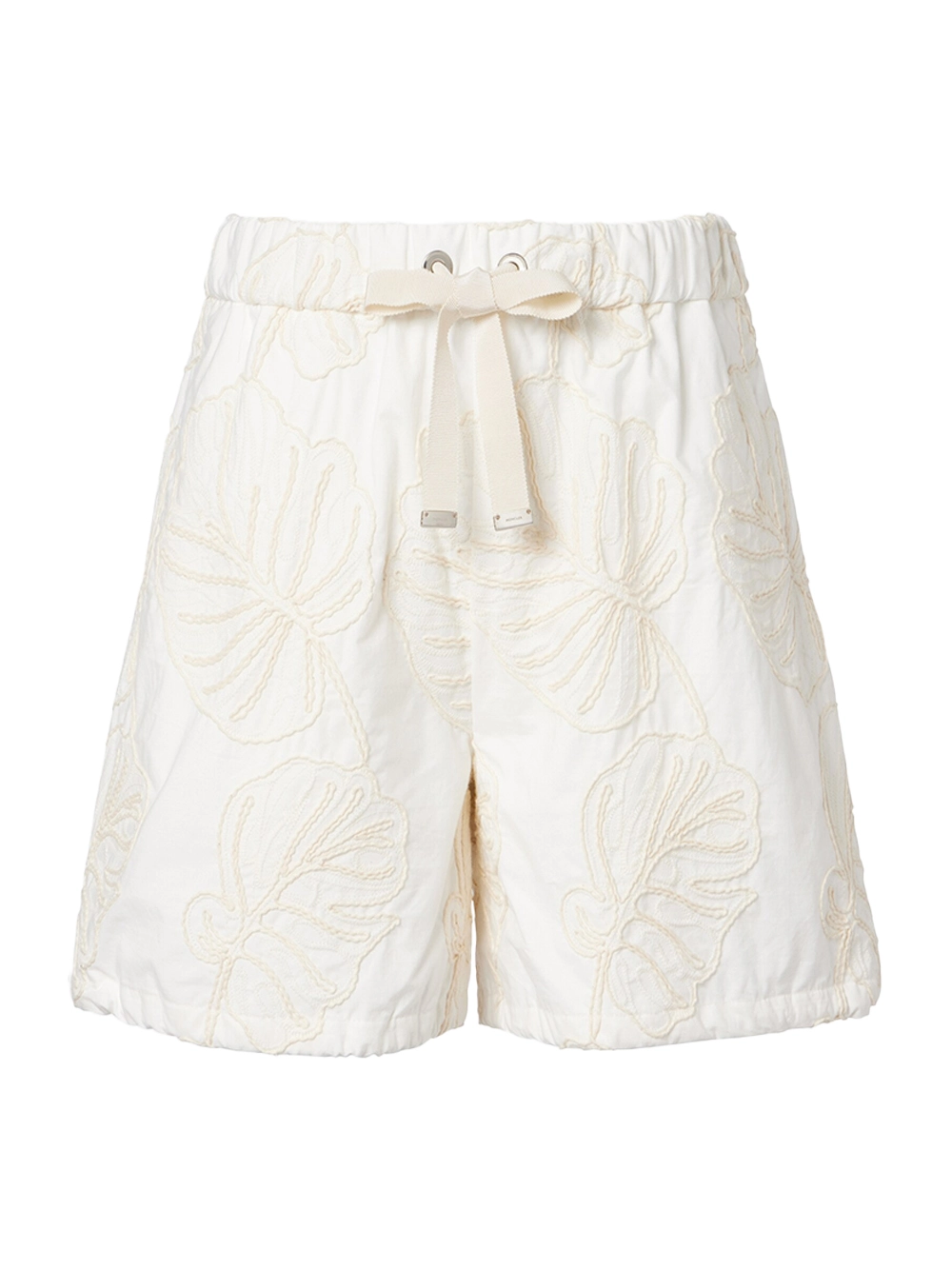 Embroidered Cotton Shorts