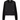 Front view of the black Burberry women's quilted jacket, showing its neckline and quilted design