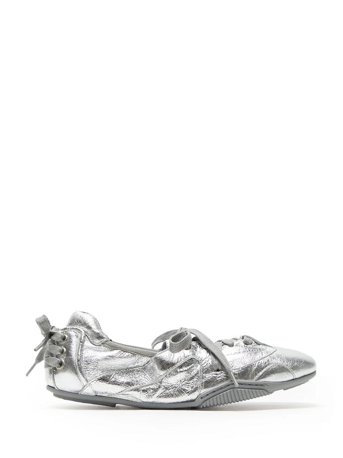 Lace-Up Shoes Silver