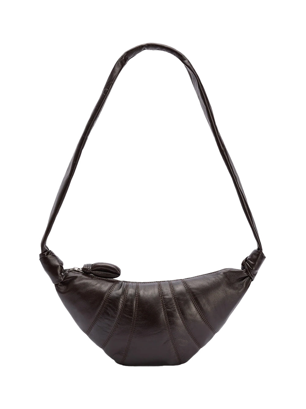 Lemaire small croissant bag Dark choc