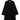 The Row Ina black wool and cashmere coat displayed against a white background