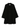 The Row Ina black wool and cashmere coat displayed against a white background