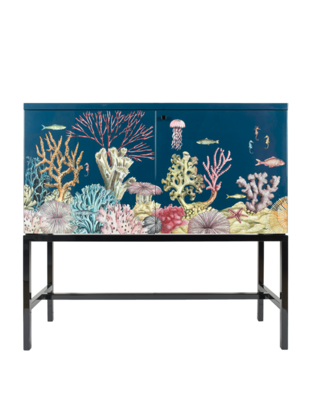 Fornasetti Raised Sideboard Fondo Marino Cabinet Multi