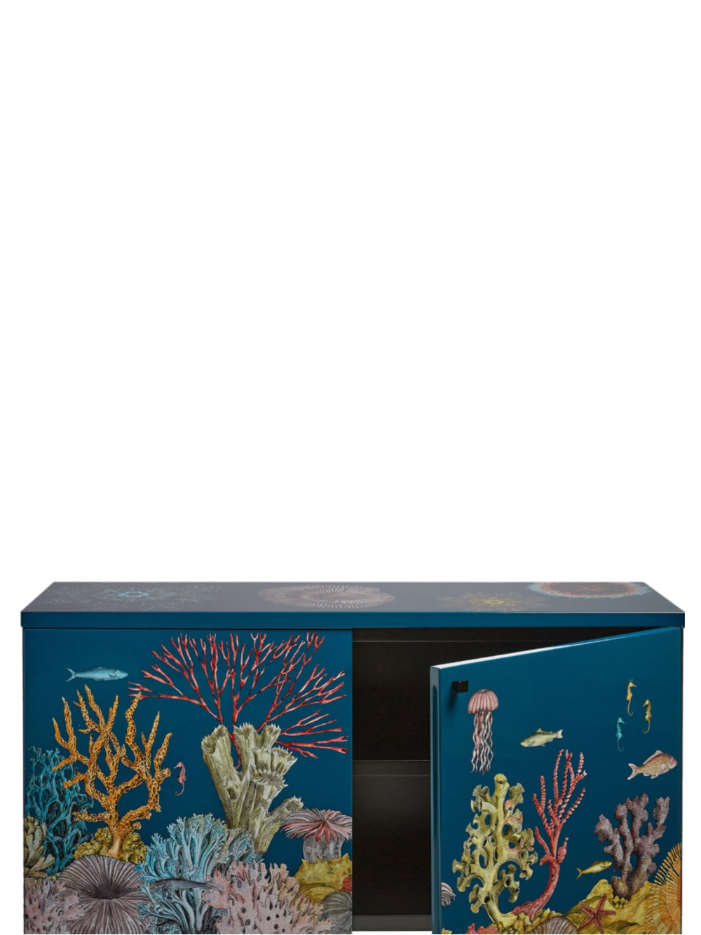 Fornasetti Raised Sideboard Fondo Marino Cabinet Multi