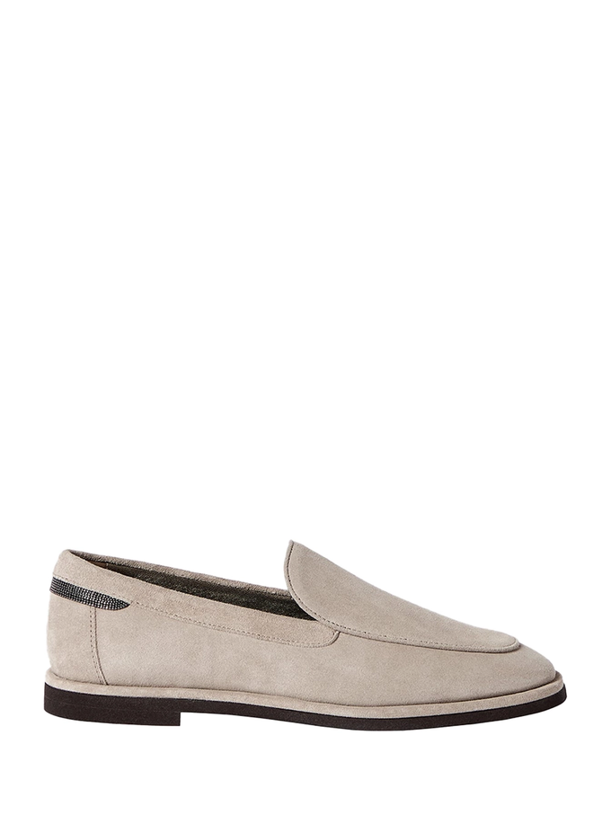 Suede Loafers L Grey
