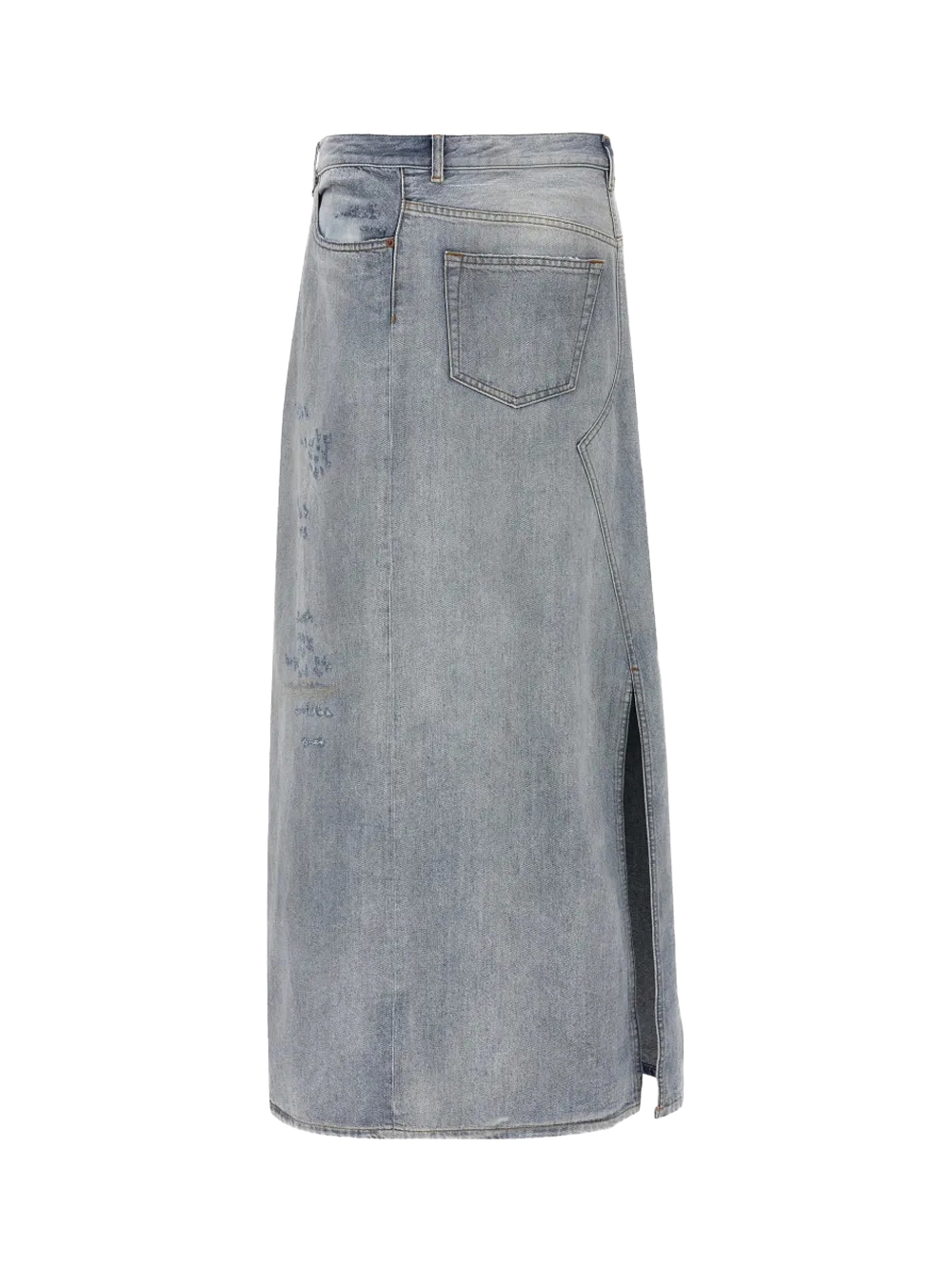 Asymmetric Denim Skirt L