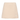 Moncler cream textured mini skirt shown from the front