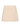 Moncler cream textured mini skirt shown from the front