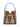 Close-up of the Archive Beige Burberry Check pattern on the Mini Check Bucket Bag