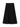 Black Burberry midi skirt with an A-line silhouette, displayed from the front.