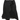 Acne Studios black satin skirt with an asymmetric hem