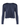 Issey Miyake navy cropped pleated cardigan with long sleeves