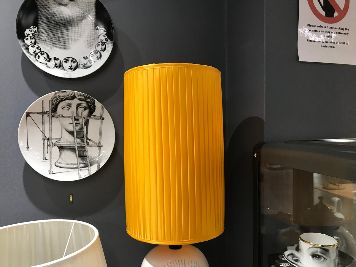 Cylindrical Pleated Lampshade