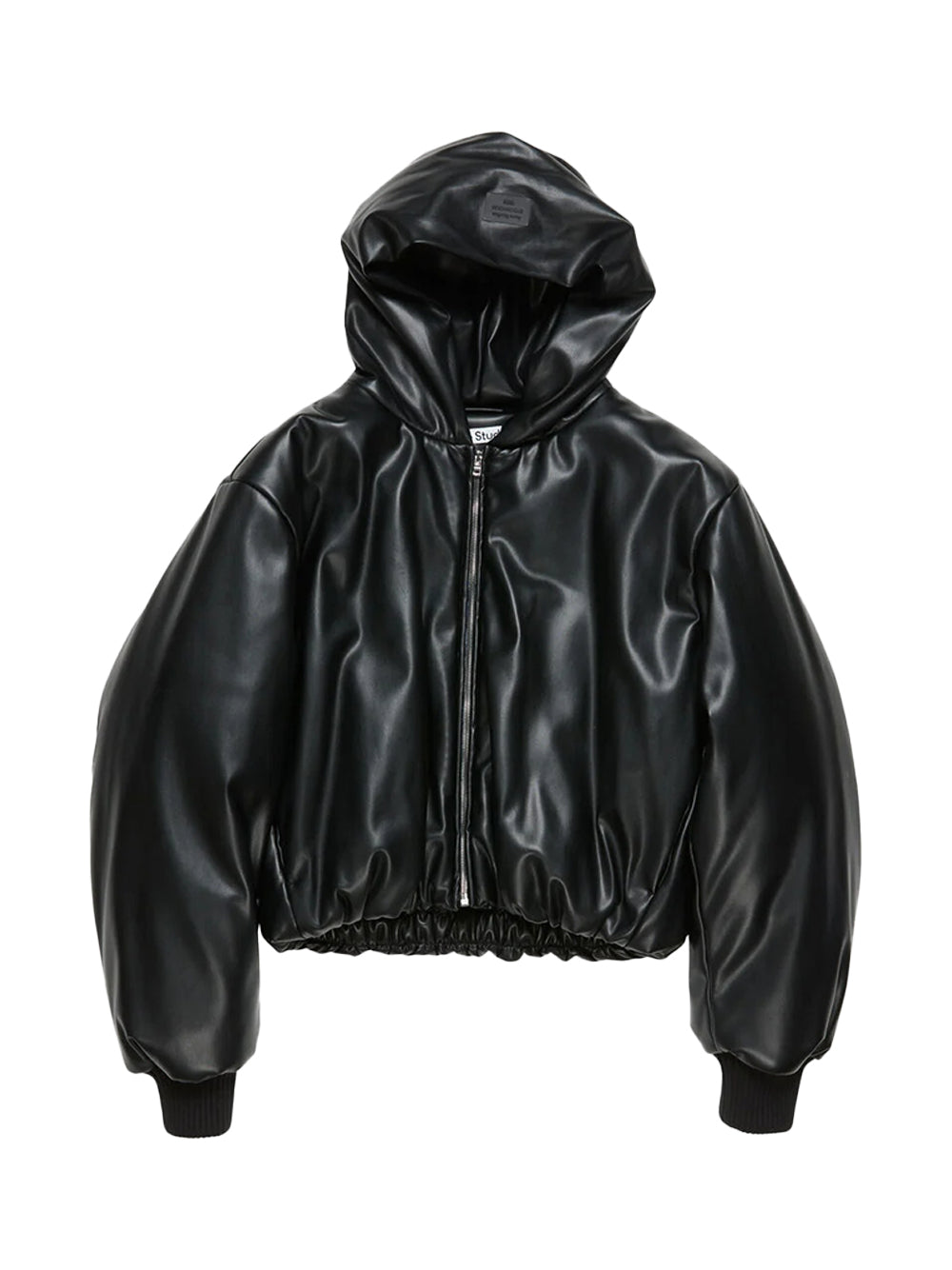 Hooded Faux Jacket